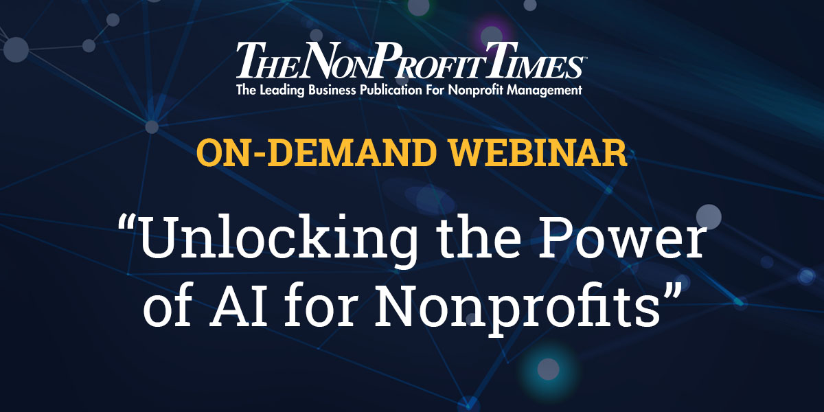 The NonProfit Times AI Strategies for Fundraisers Webinar