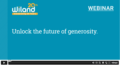 Webinar: Unlock the future of generosity.
